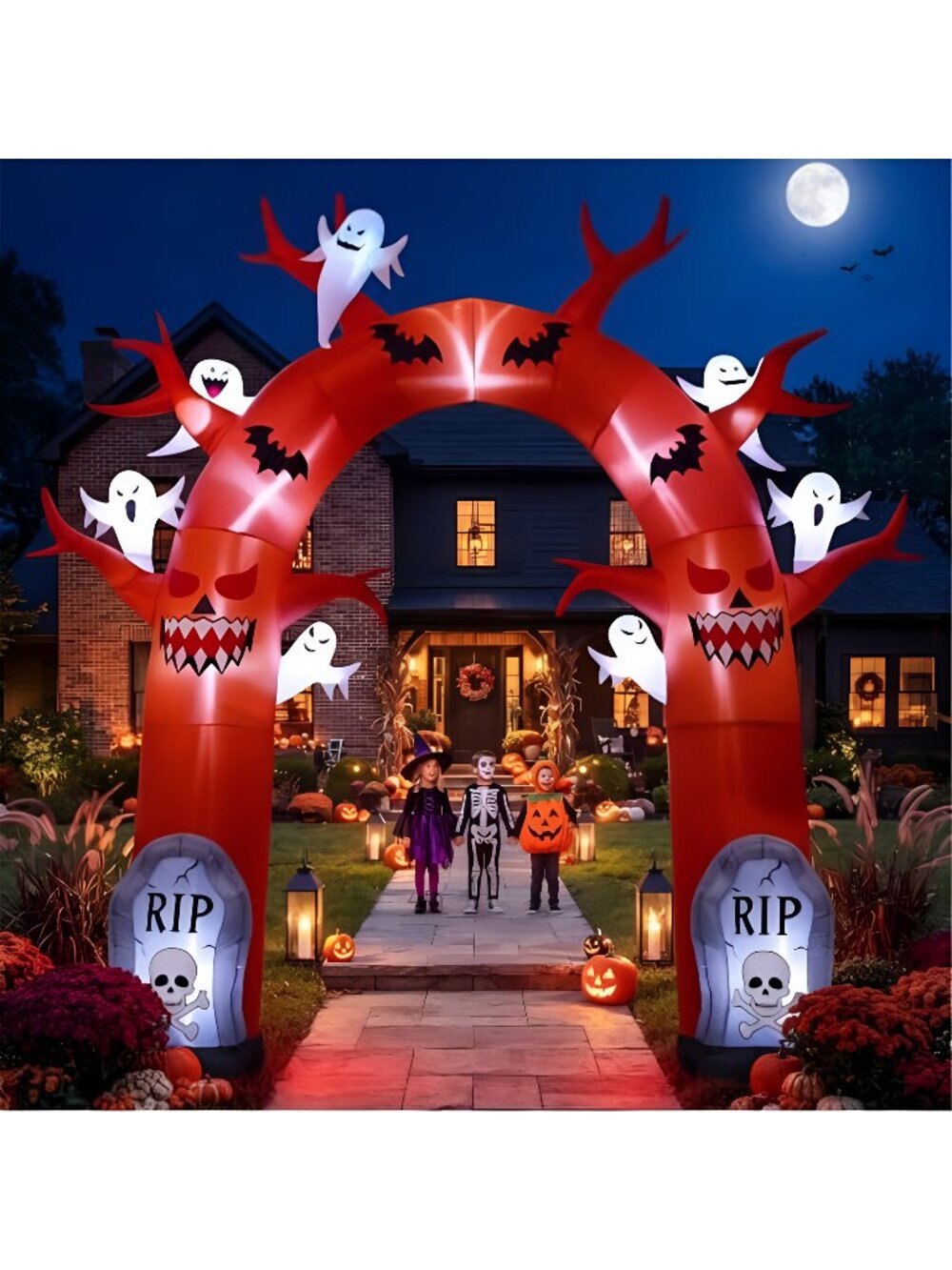 10FT Halloween Inflatables Dead Tree Archway Outdoor Decorations